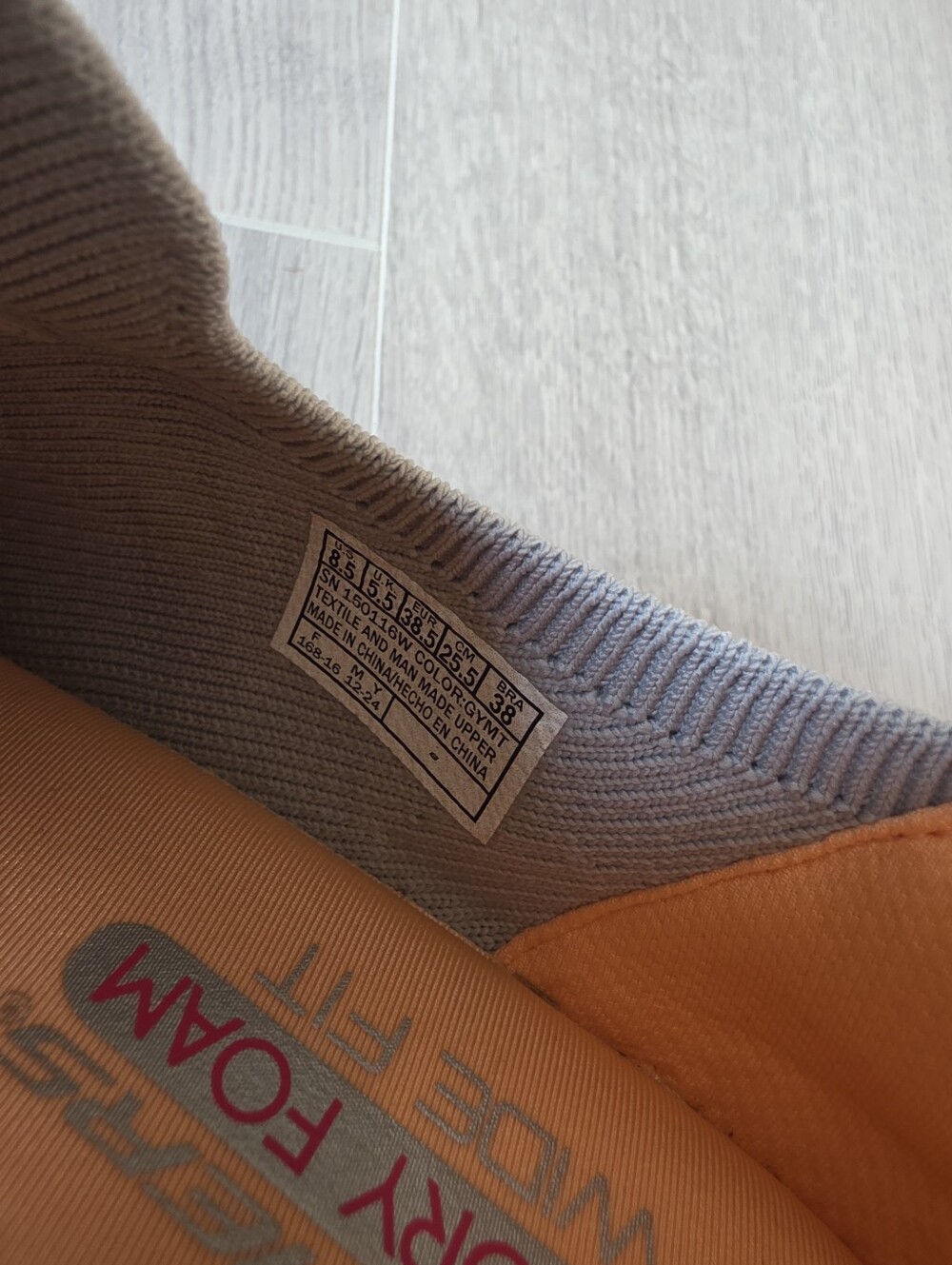 Sketchers Light Gray Slip On Sneakers - Picture 9 of 9